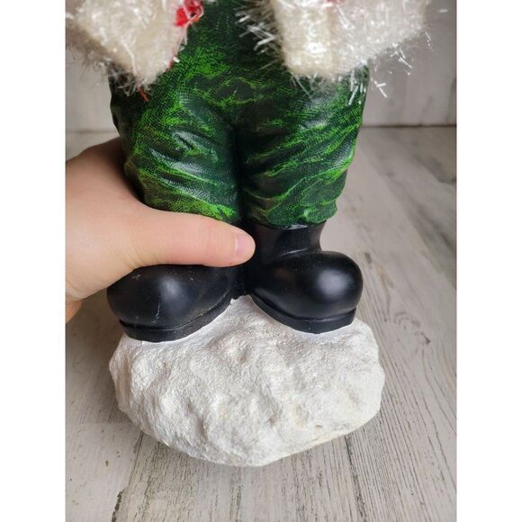 Animated dancing Jingle Bell caroling Santa Claus glitter xmas figure - Picture 12 of 13